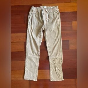 Marine Layer Saturday Pant Slim Fit in Faded Khaki